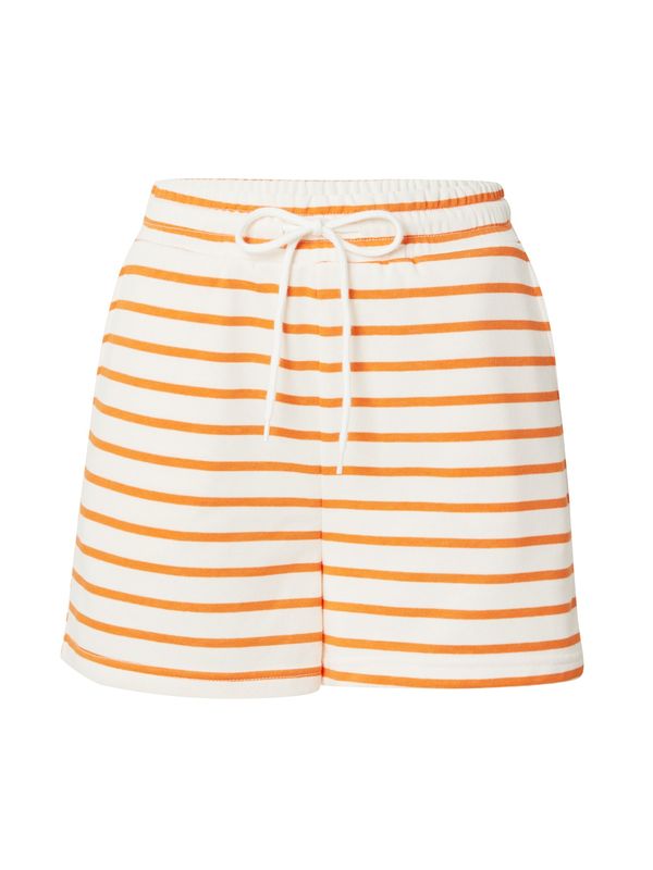 PIECES PIECES Hlače 'PCCHILLI'  narančasta / bijela