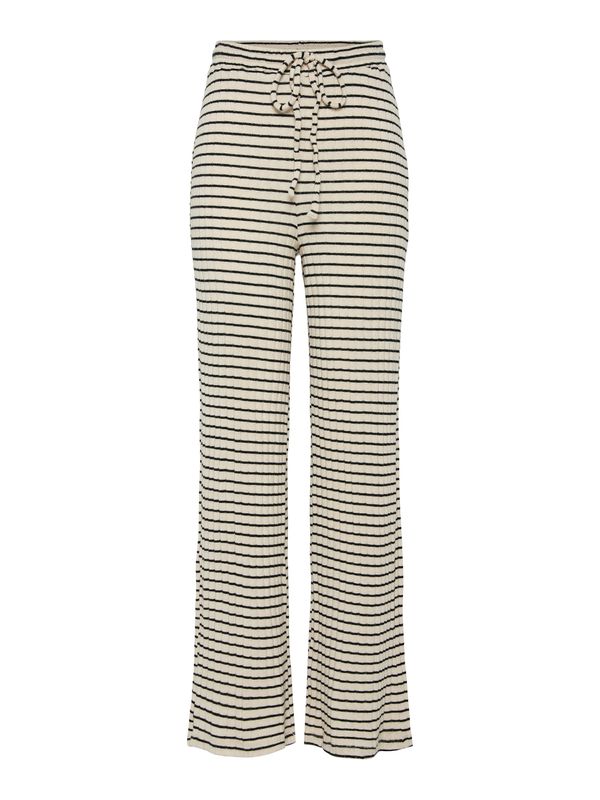 PIECES PIECES Hlače 'PCIRIS'  bež / crna