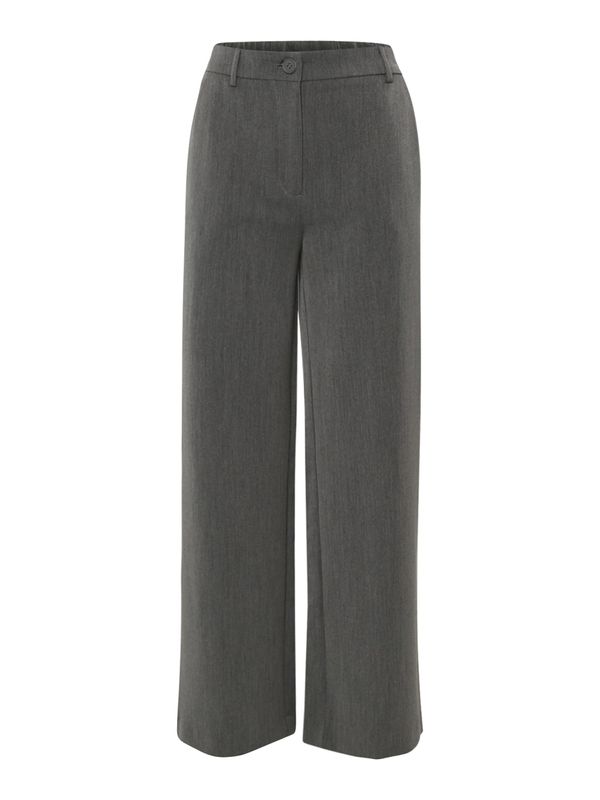 PIECES PIECES Hlače 'PCKAMIL'  tamo siva