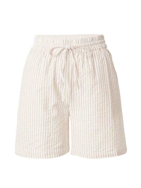 PIECES PIECES Hlače 'SALLY'  bež / sivkasto bež