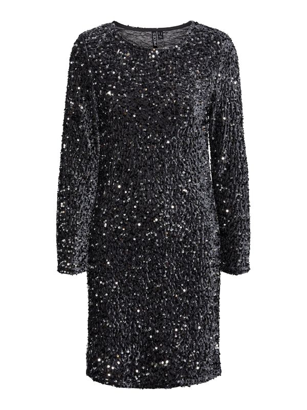 PIECES PIECES Koktel haljina 'KAM'  tamo siva