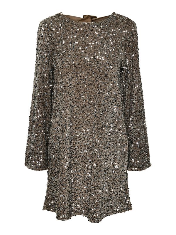 PIECES PIECES Koktel haljina 'PCKAM'  tamno smeđa