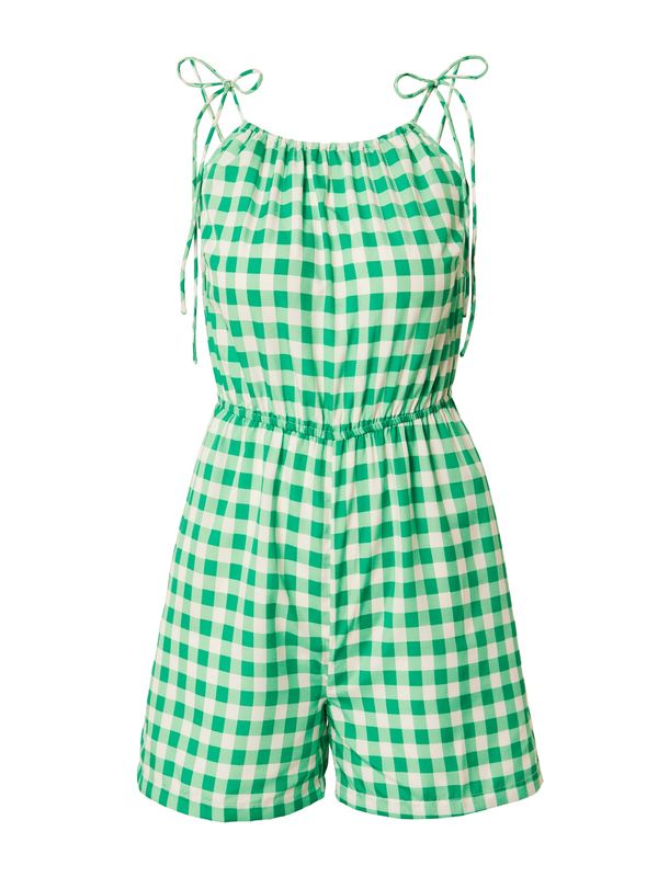 PIECES PIECES Kombinezon 'HUMUNA'  zelena / bijela