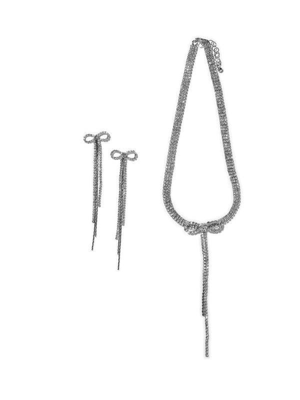 PIECES PIECES Komplet nakita 'NUSIKA'  srebro