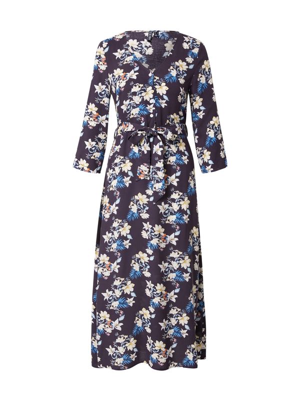 PIECES PIECES Košulja haljina 'Gina'  boja pijeska / plava / mornarsko plava / orhideja bijela / marelica