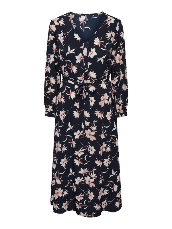 PIECES PIECES Košulja haljina 'LILIANA'  noćno plava / roza / prljavo roza