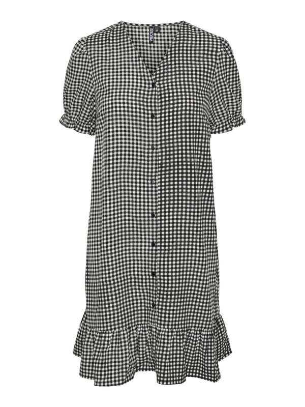 PIECES PIECES Košulja haljina 'SIENNA'  crna / bijela