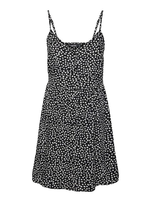 PIECES PIECES Ljetna haljina  crna / bijela