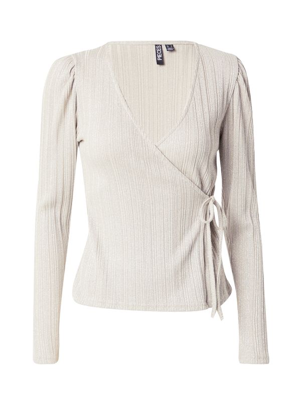 PIECES PIECES Majica 'PCDALILAH'  srebrno siva