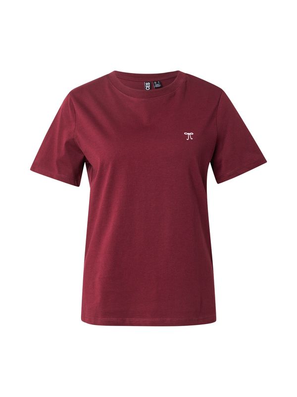 PIECES PIECES Majica 'PCRIA'  boja vina