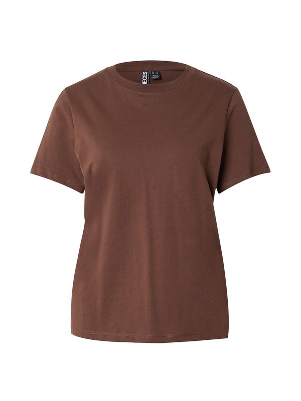 PIECES PIECES Majica 'PCRIA'  tamno smeđa