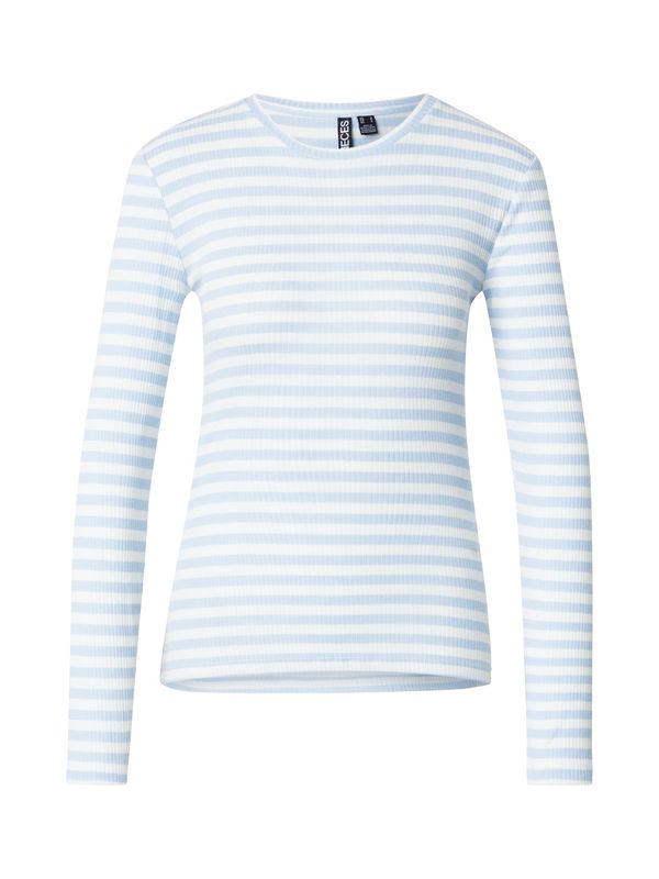 PIECES PIECES Majica 'PCRUKA'  svijetloplava / bijela