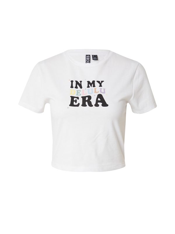 PIECES PIECES Majica 'PCSUNNY'  svijetloplava / roza / crna / bijela