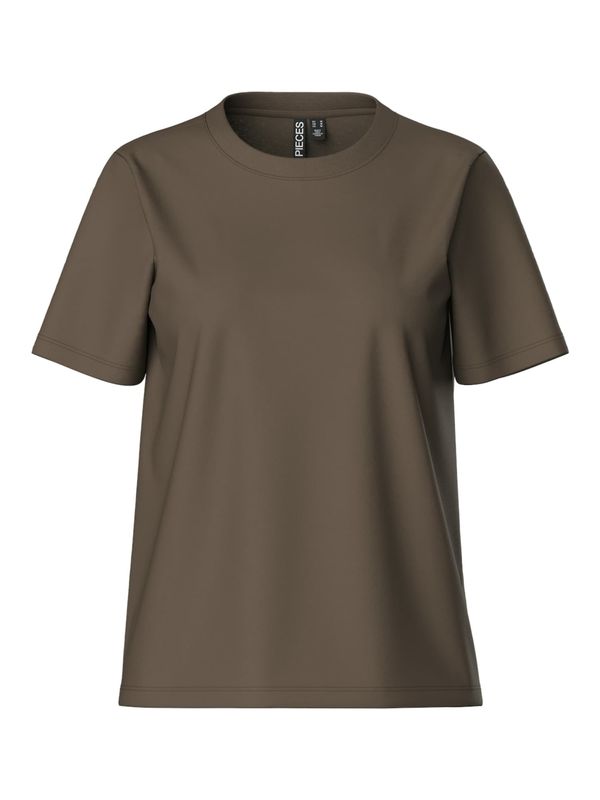 PIECES PIECES Majica 'RIA'  tamno smeđa