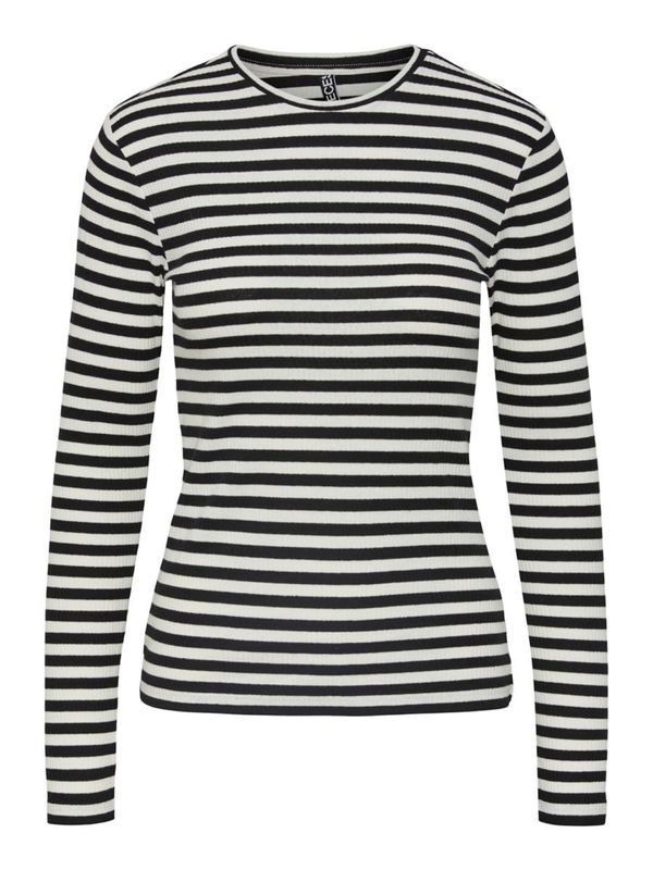 PIECES PIECES Majica 'Ruka'  crna / bijela