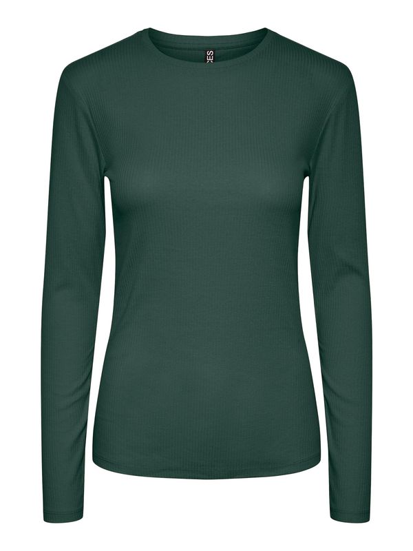 PIECES PIECES Majica 'RUKA'  smaragdno zelena