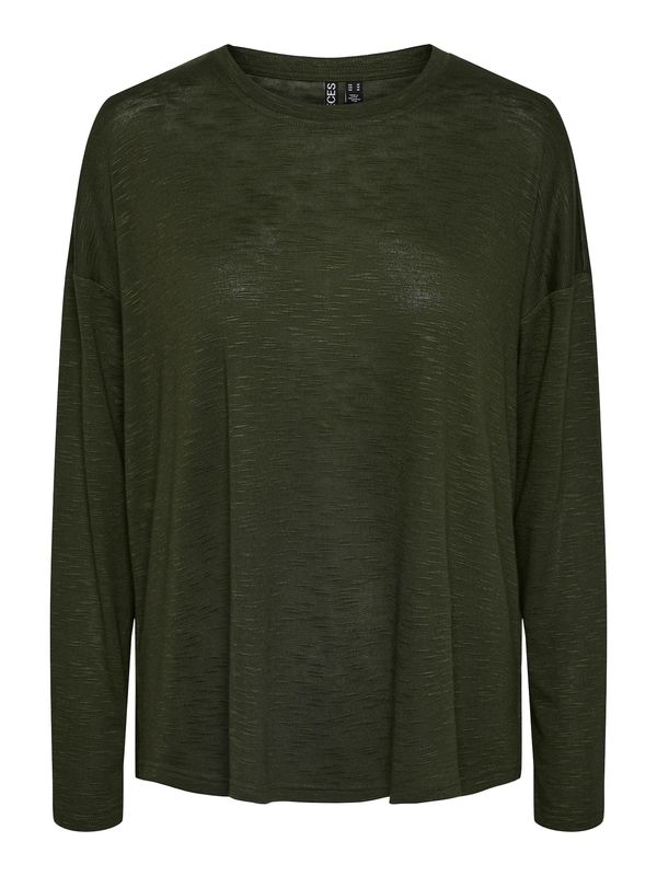 PIECES PIECES Majica  tamno zelena