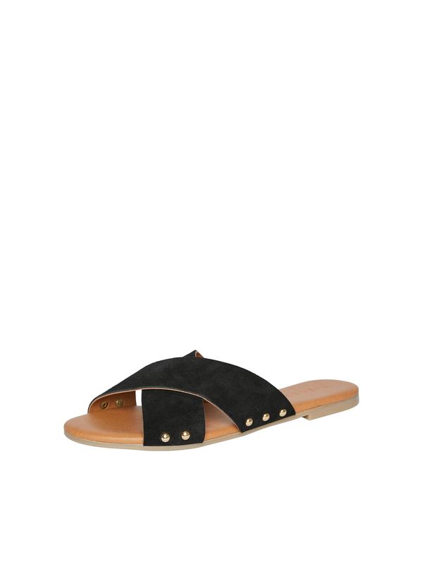 PIECES PIECES Natikače s potpeticom 'Vuma'  crna