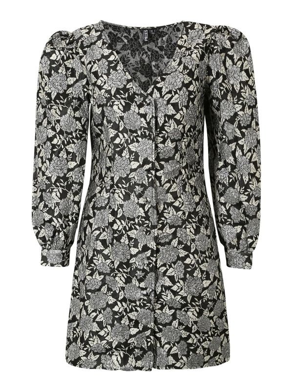 Pieces Petite Pieces Petite Košulja haljina 'MERCY'  siva / crna