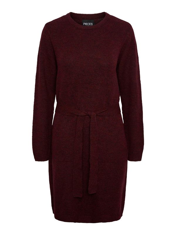 PIECES PIECES Pletena haljina 'JULIANA'  boja vina