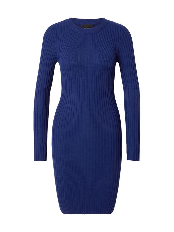 PIECES PIECES Pletena haljina 'PCCRISTA'  tamno plava