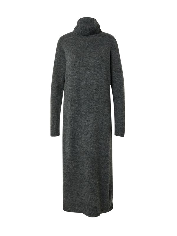 PIECES PIECES Pletena haljina  tamo siva