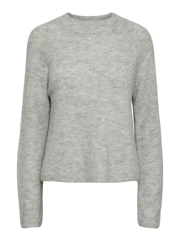 PIECES PIECES Pulover 'Ellen'  siva melange