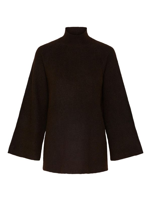 PIECES PIECES Pulover 'JADE'  tamno smeđa