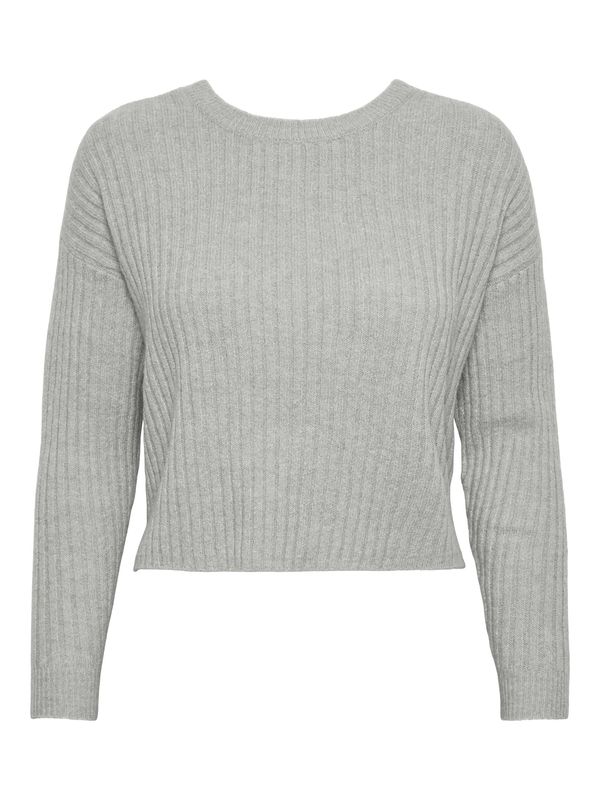 PIECES PIECES Pulover 'JOSE'  svijetlosiva