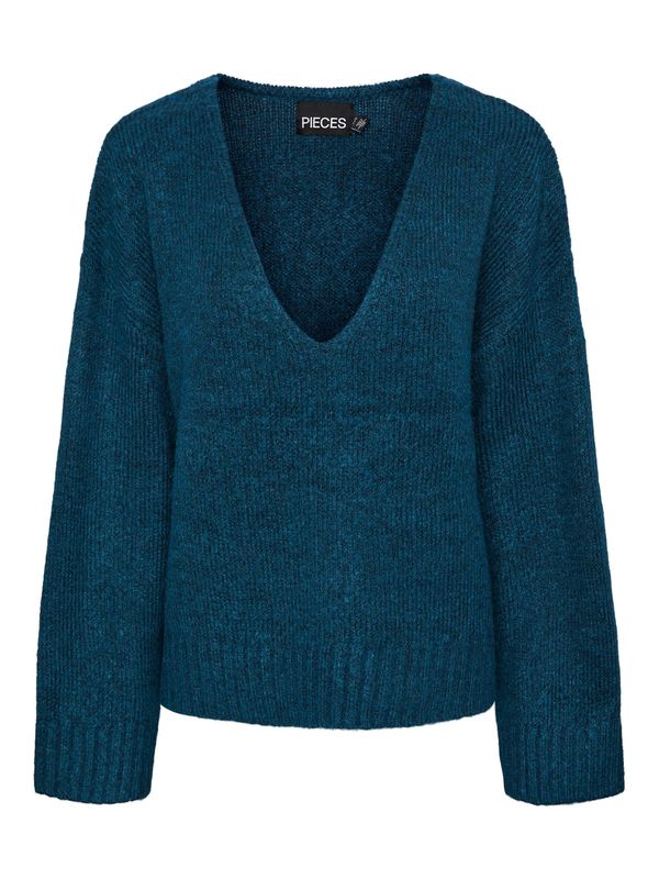 PIECES PIECES Pulover 'NANCY'  tamno plava