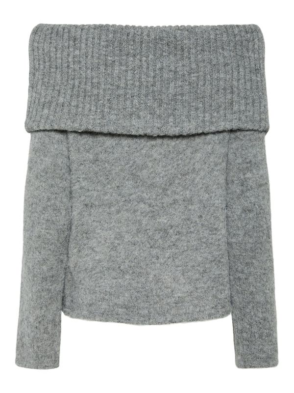 PIECES PIECES Pulover 'PCPam'  siva melange