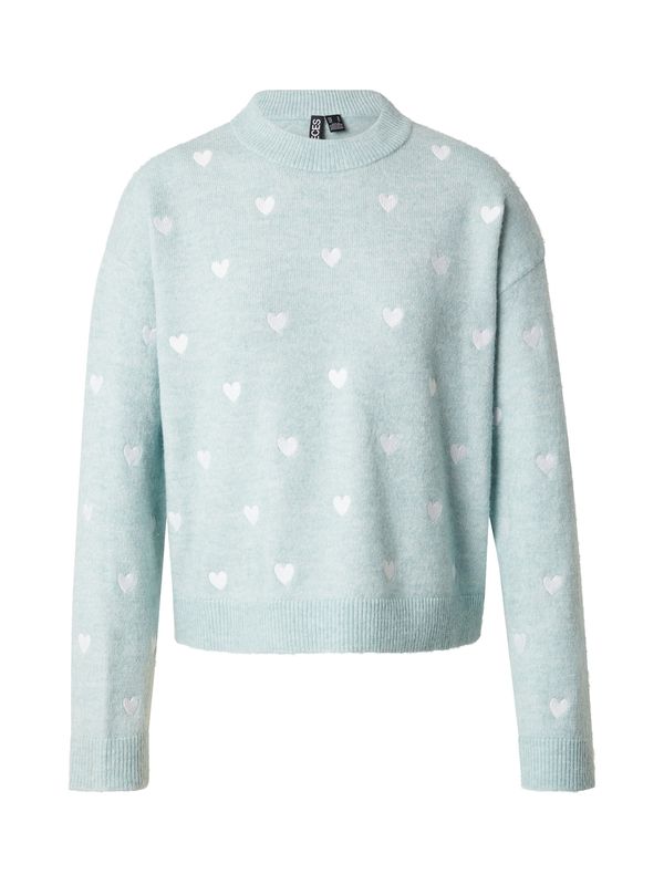 PIECES PIECES Pulover 'PCPAYA'  svijetloplava / bijela