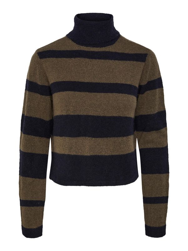 PIECES PIECES Pulover 'Sesilje'  morsko plava / maslinasta