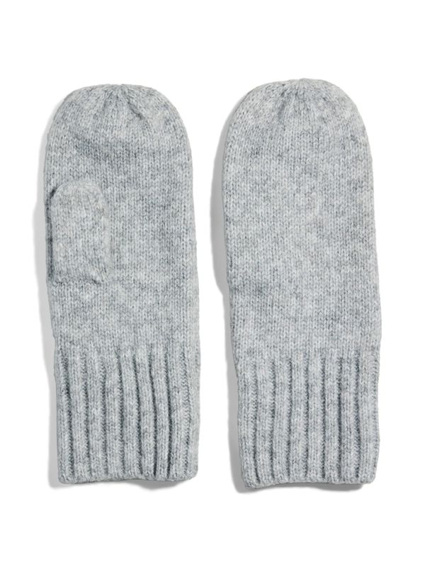 PIECES PIECES Rukavice sa spojenim prstima  siva melange