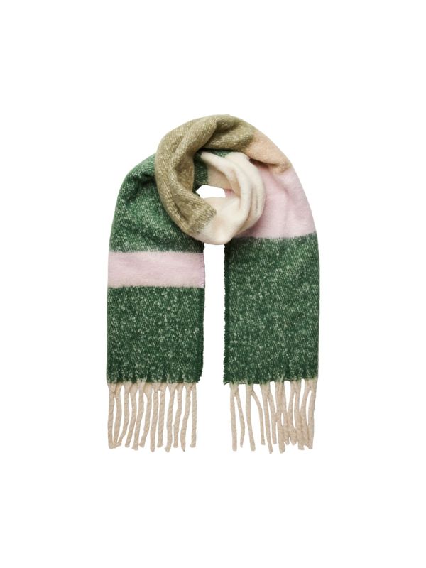 PIECES PIECES Šal 'PCBEA'  bež / kaki / roza