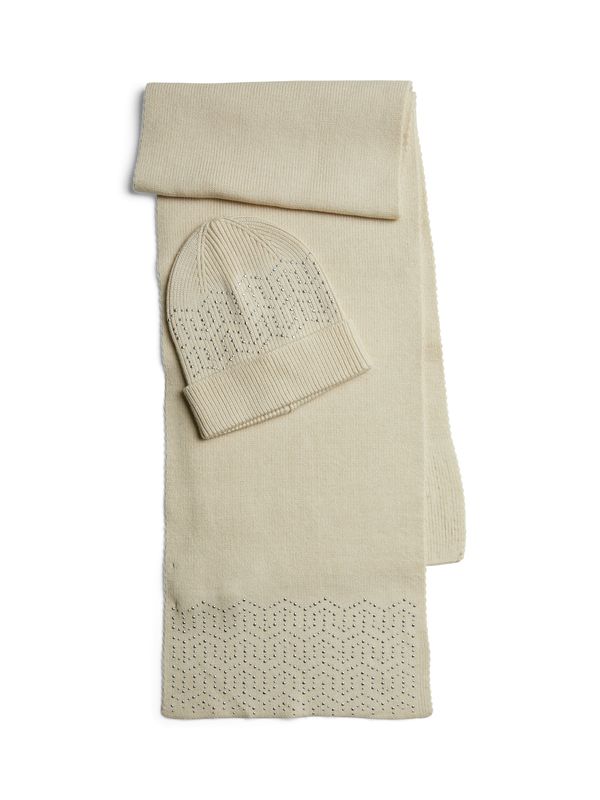 PIECES PIECES Šal 'PCNASMINE'  taupe siva / srebro