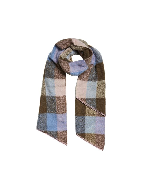 PIECES PIECES Šal 'PCPYRON'  svijetloplava / svijetlosmeđa / tamno smeđa