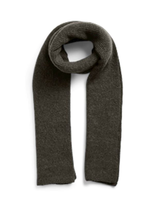 PIECES PIECES Šal  tamo siva