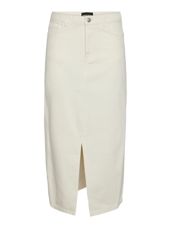 PIECES PIECES Suknja 'KENISE'  bijeli traper