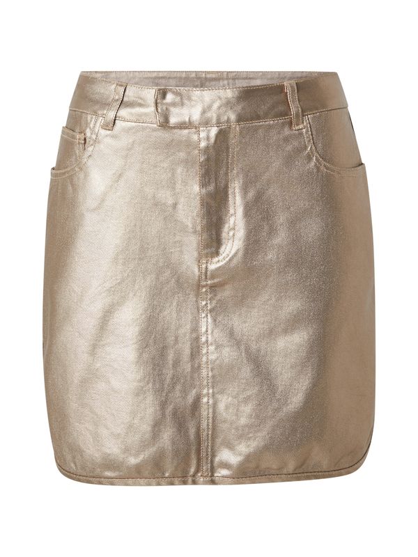 PIECES PIECES Suknja 'PCNABIA'  zlatna