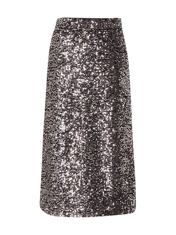 PIECES PIECES Suknja 'PCSERENA'  crna / srebro