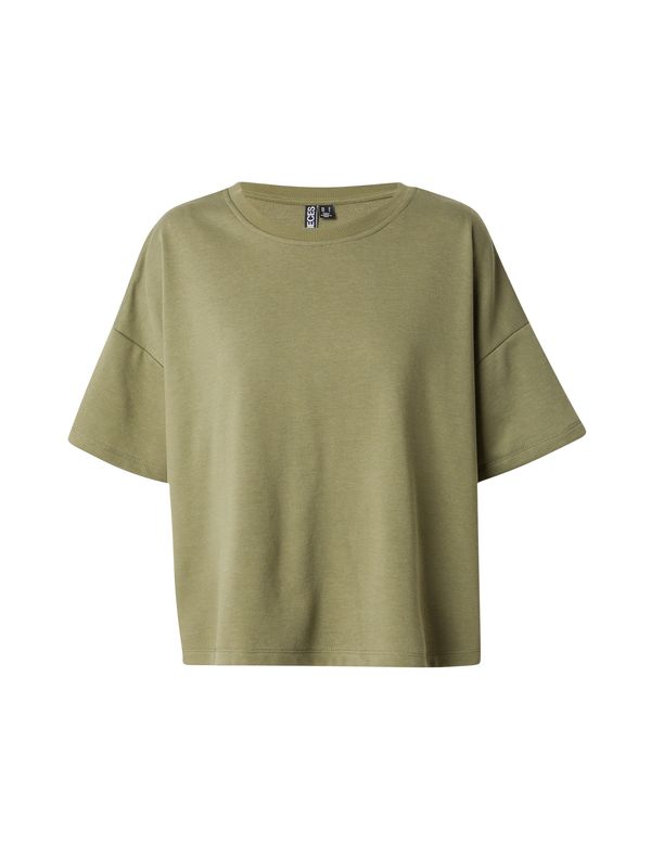 PIECES PIECES Sweater majica 'CHILLI'  maslinasta