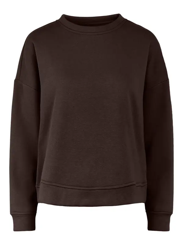 PIECES PIECES Sweater majica 'Chilli'  tamno smeđa