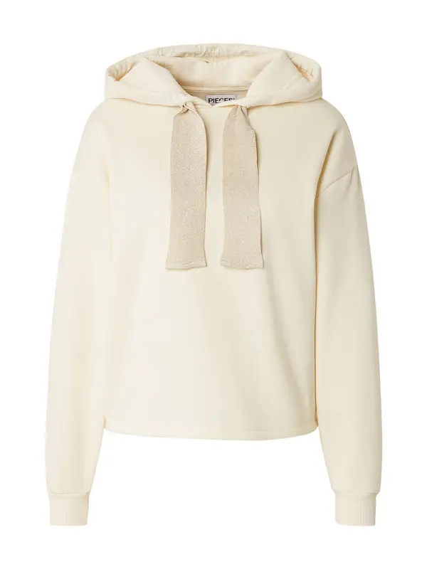 PIECES PIECES Sweater majica 'PCCHILLI'  bijela melange