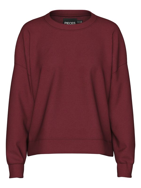PIECES PIECES Sweater majica 'PCChilli'  boja vina