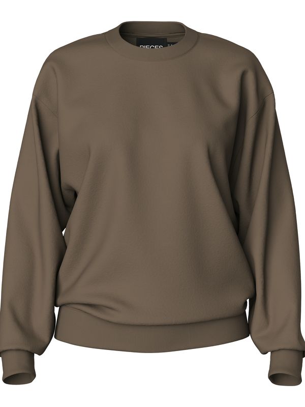 PIECES PIECES Sweater majica 'PCChilli'  čokolada