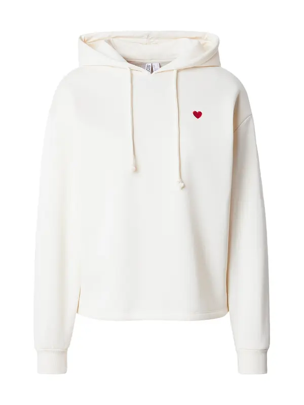 PIECES PIECES Sweater majica 'PCCHILLI'  karmin crvena / bijela
