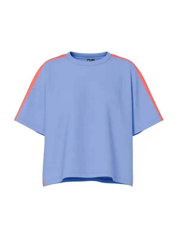 PIECES PIECES Sweater majica 'PCCHILLI'  nebesko plava / koraljna