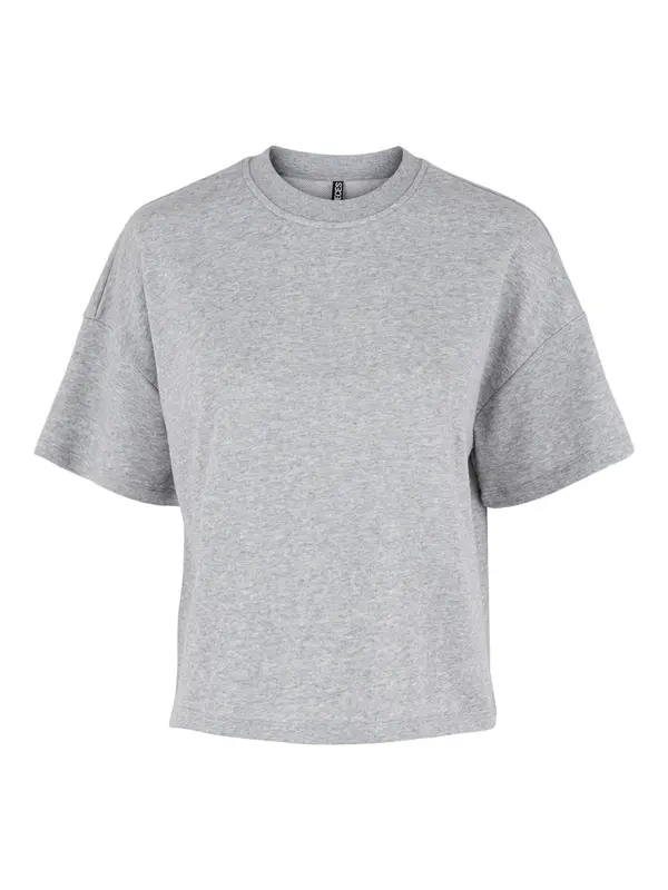 PIECES PIECES Sweater majica 'PCChilli'  siva melange