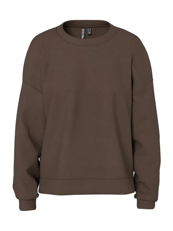 PIECES PIECES Sweater majica 'PCChilli'  tamno smeđa